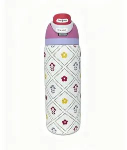 Owala 32oz FreeSip Insulated Water Bottle Floral Quilt Print Leak-proof Stainless Steel Travel Coffee Mug Keeps Drinks Cold 24H Drinkware Flasks Drinkware Flasks Portable Portable Bottled Tumbler Funny Unicorn Sparkle Rage the ordinary Viking