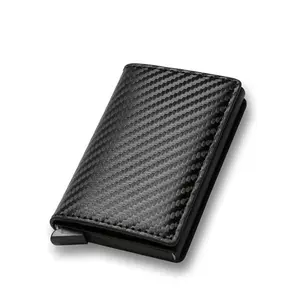 RFID Protecting Black Pop-Up Slim Wallet