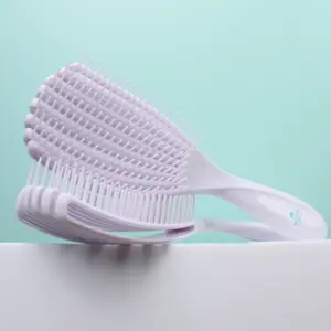 Nature Spell FlexiFlow Detangling Hair Brush | Detangles All Hair Types | For Wet & Dry Hair | Flexible Strands for Pain Free Brushing & Cleaning | Eliminates Knots & Reduces Breakage