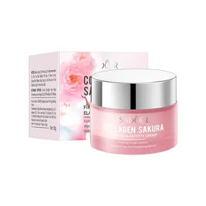 SADOER Collagen Sakura Firming & Moisturizing Skincare Set - Face Cream 50g for Firming Elasticity and Stabilizing Barrier Anti Aging Duo Hydrating Glow Skin Hydrate