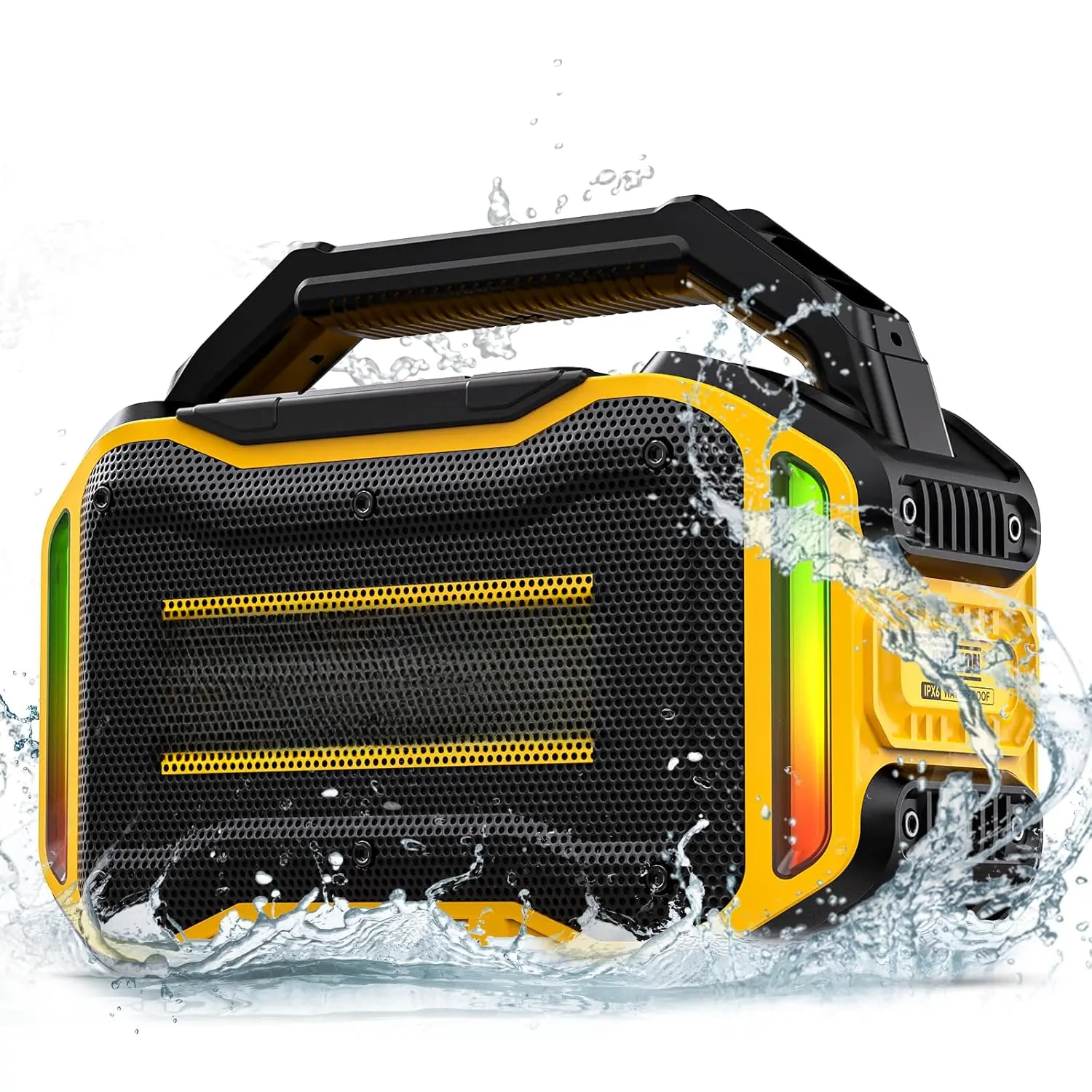 Speakers  : 80W() Loud Speaker with Bass, 20H Playtime, IPX6 , Large Jobsite Speakers for Work, Outdoor, Workshop, Garage, Portable Speaker with Subwoofer&TWS