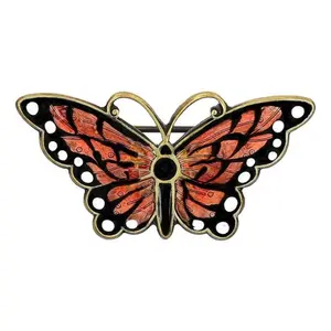 Anne Koplik Enamel Classic Monarch Butterfly Pin