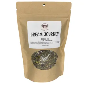 Witchy Pooh's Dream Journey Loose Leaf Organic Functional Tea to Sleep and Enhance Dreaming, Caffeine Free Beverage