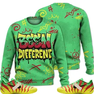 Ja 3 Jurassic Park Explorer Outfit Ugly Sweater, Drip Been Different Streetwear Unisex Sneaker Matching Shirts