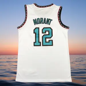 Ja Morant Men's Classic-Design Sleeveless stitched Basketball Jerseys White shirt 2025