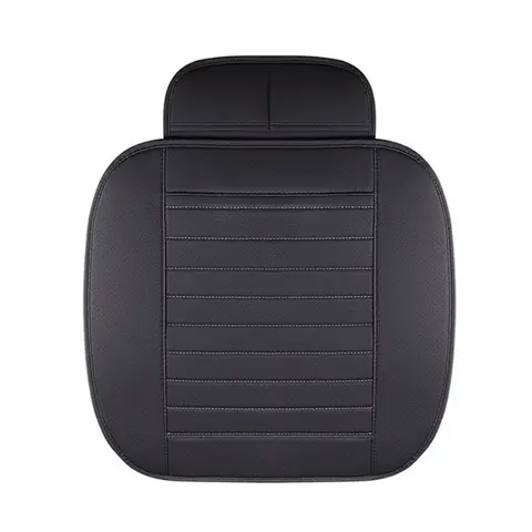 Half Wrapping Comfortable Car Leather Front Seat Cover Cushion Pad Mat Protector, Anti-Slip Bottom Seat Cushion Cover