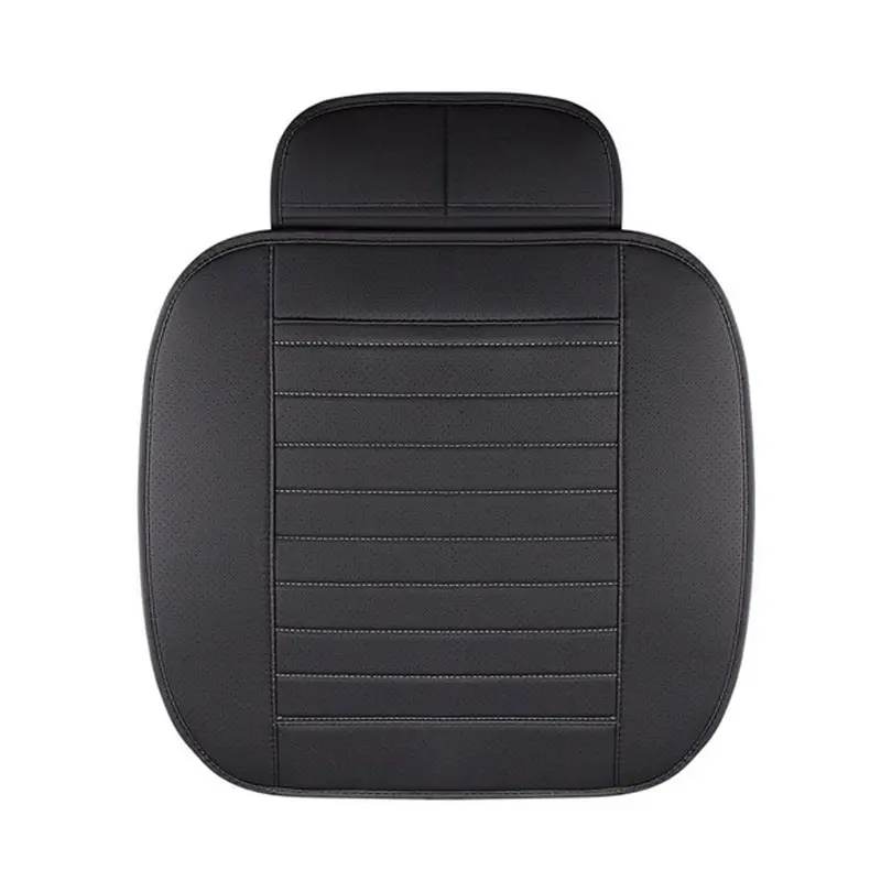 Half Wrapping Comfortable Car Leather Front Seat Cover Cushion Pad Mat Protector, Anti-Slip Bottom Seat Cushion Cover