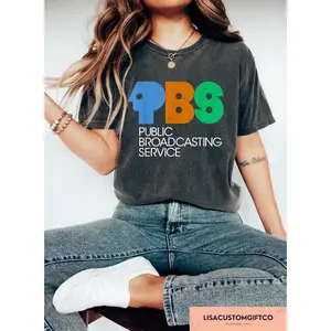 Protect PBS Logo T-shirt, Retro Public Broadcasting Service Shirt, 70s 80s Nostalgia Shirt, Classic TV Fans Gift, Political Protest Tee, Soft Cotton Blend, Breathable Comfort, No-Fade Colors, Wash After Wash