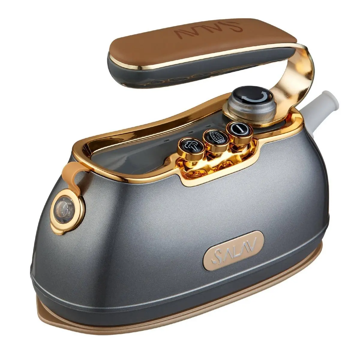 Salav Retro Edition Duopress Clothes Iron Steamer - Titanium Steam Ironing Tool