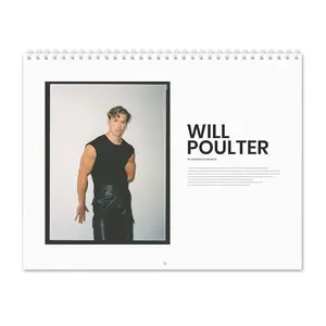 Soft Cactus Will Poulter Vol.2 - 2025 Wall Calendar 2025 Calendar Wall Calendars Wall Hanging Calendar
