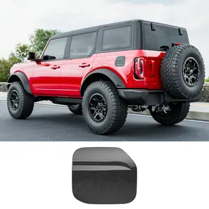 [Fits 21-26 Bronco] Gas Cap Compatible with 2021-2026 Ford Bronco 2/4 Door Gas Door Cover Glossy Black Fuel Tank Cap Trim Replacement for 2021-2026 Ford Bronco Accessories