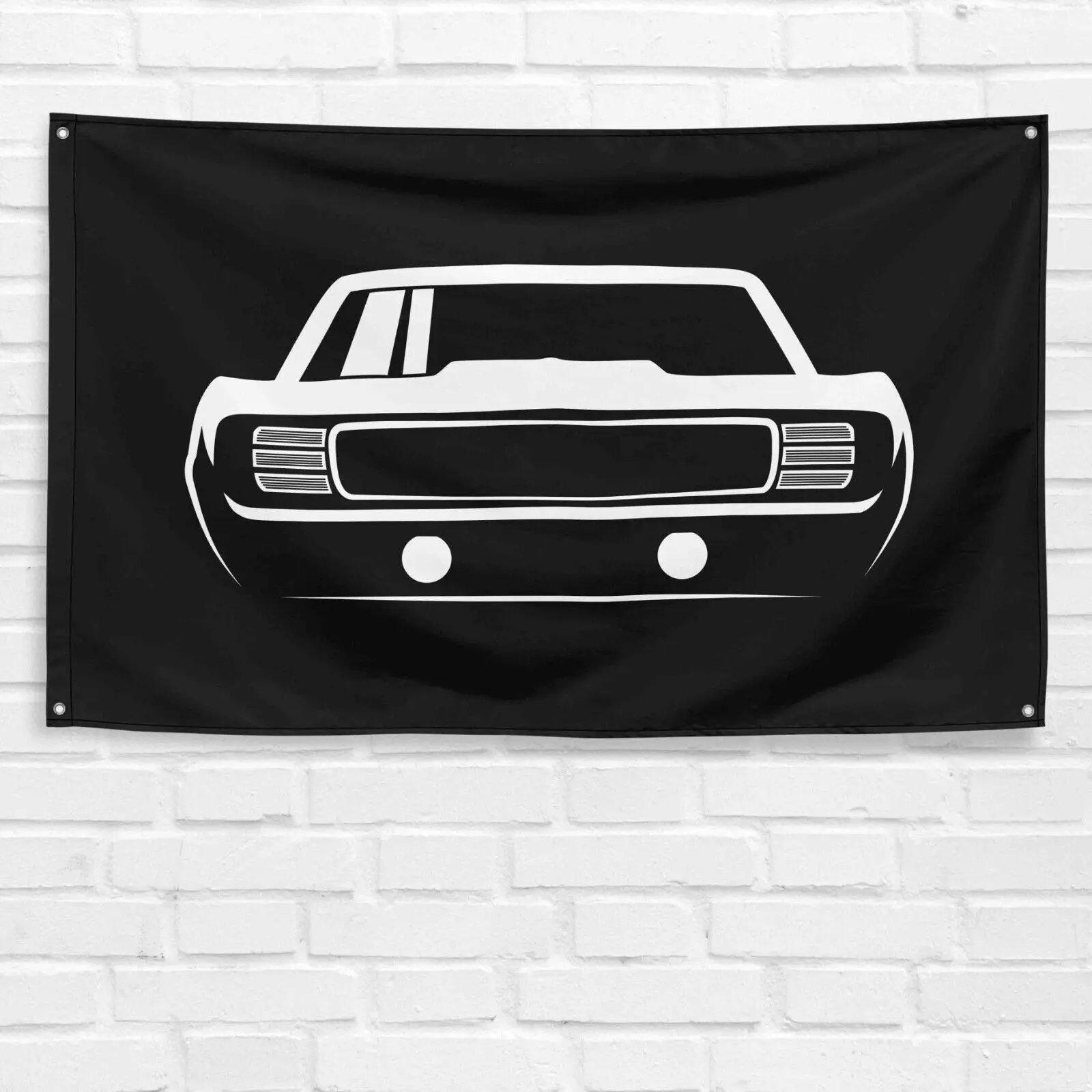 Unbranded Handmade 3x5 ft Vibrant Durable Polyester Single-Sided First Gen Camaro Banner, Indoor Home Garage Man Cave Wall Decor, Ideal Birthday Gift for Car Enthusiasts, Birthday Gift Ideas, Long-Lasting Backdrop