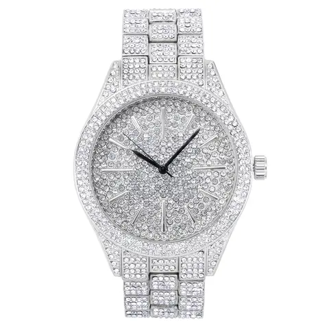 42mm Round Bezel Watch – Quartz Movement, Metal Strap – Alloy with Coated Finish