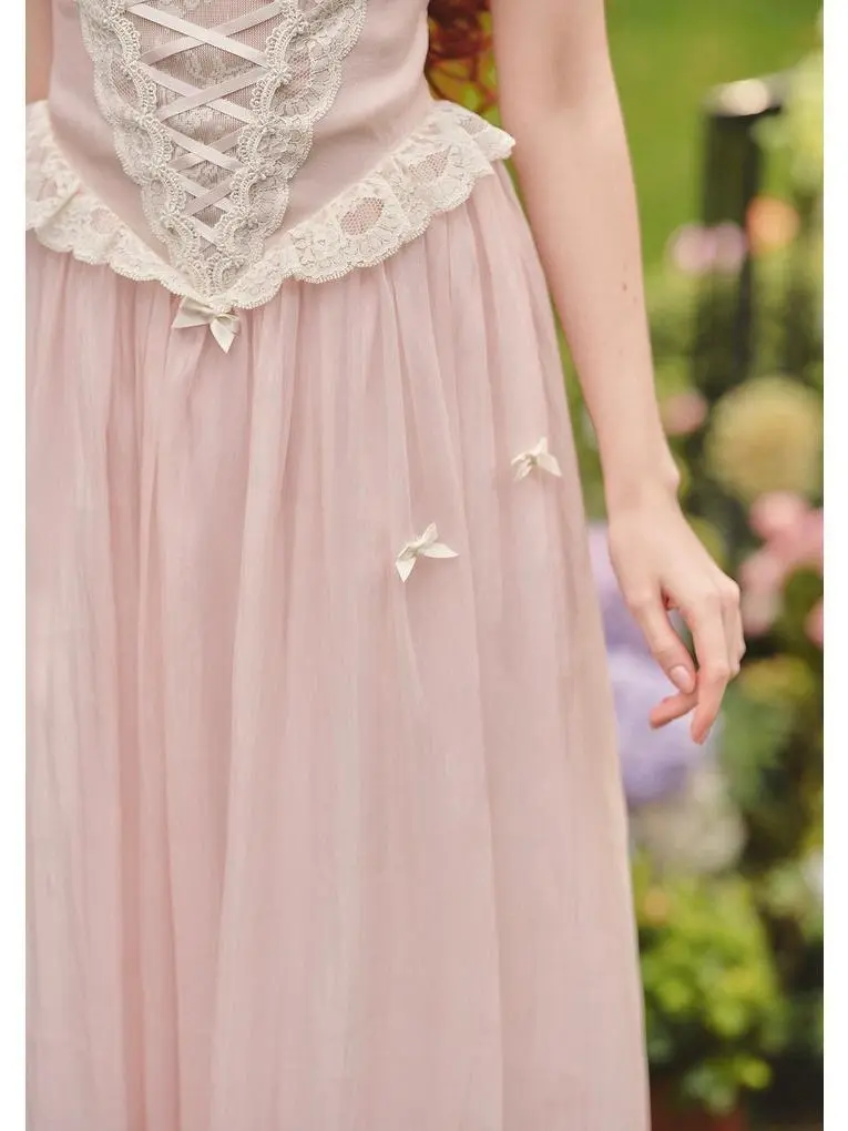 pink fairy corset dress The elegant dress made of floral fabric and tulle looks like a fairy from a  fairy tale! Floral Disc Fairy Corset Dress #lacemade #lacemadegirls  #lacemadesquad #vintage #softgirlaesthetic #softgirloutfit #elegantdresses  #springfashion #corsetdress