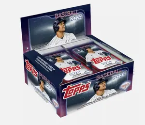 2024 Topps Series 2 Baseball Factory Sealed Retail Display Box 20 Packs of 14 Cards. Look for possible autograph and relic cards. Possibly get lucky with a Jackson Holliday Super Short Print.