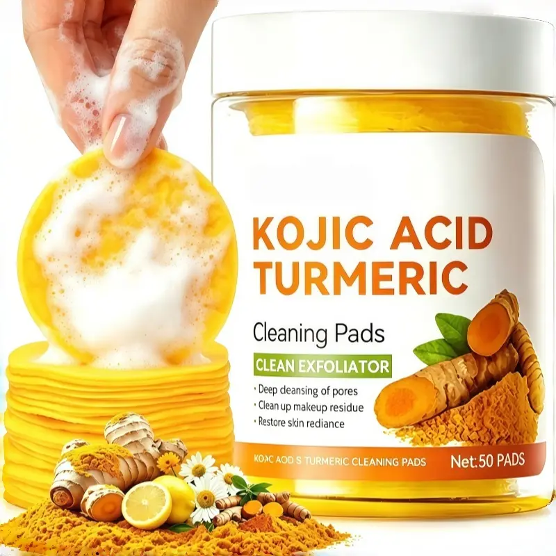 Kojic Acid Turmeric Cleansing  PiCKS Pads Gentle Exfoliate Dark Spot Remover AntiBlemish for Acne and Dark Spots