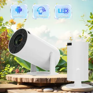 Mini Projector with WiFi & BT5.2, XBJ 2025 Upgraded Support 1080P Portable Bluetooth HD Outdoor Projector, 270° Rotatable Stand, Auto Keystone Adjustment, Home Movie Projector for Phone/TV Stick mini  projector  4k Remote Automatic