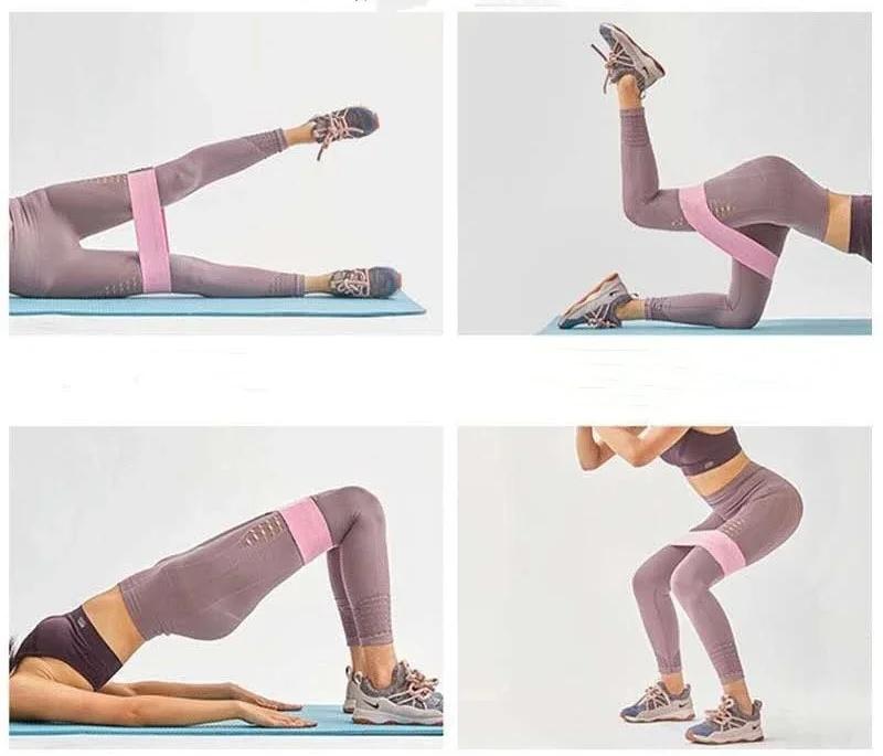 Resistance Hip Booty Bands for Glute & Thigh Workouts, Resistance Band, Workout band  – Elastic Loop Bands for Squats & Fitness Training