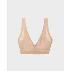 Champagne Mesh Bralette Comfort Comfortable