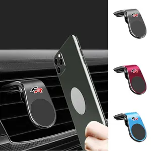 Car Magnetic L-shaped Car GPS Phone Holder Car Cellphone Mount Vent Mount For Seat FR Tarraco Arona Ateca Ibiza Toledo Mii Leon Arosa Exeo ST Accessories