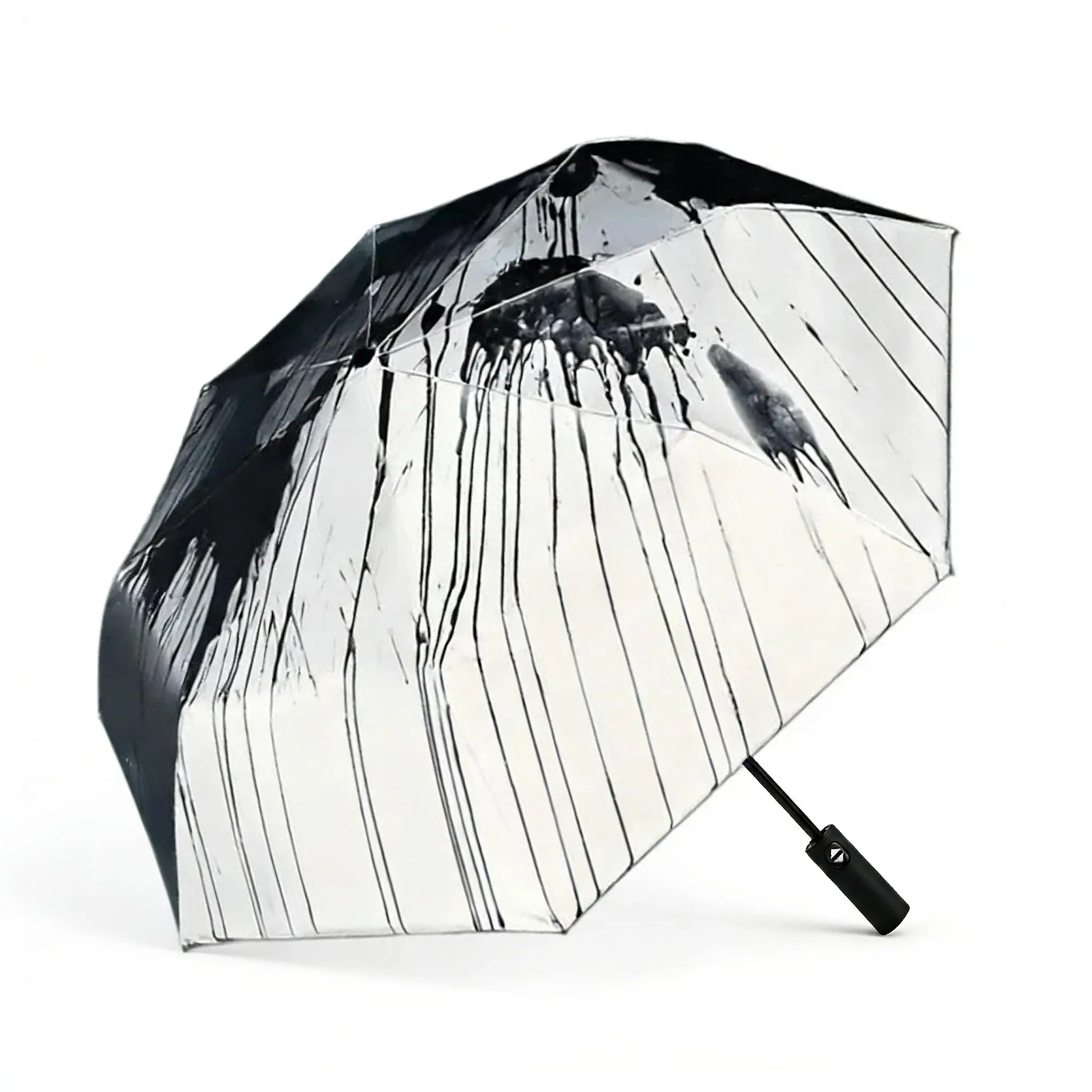 Portable Travel Umbrella, Rain Activated Color Changing Windproof Reflective Umbrella, UV Protection Sun Rain Umbrella for Camping BBQ Daily Use