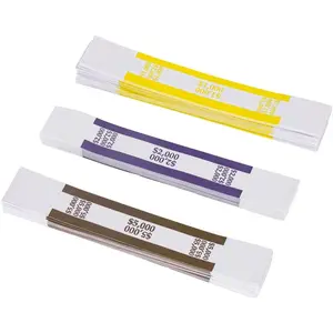 300Pcs Assorted Currency Straps，$ 1000, 2000, 5000，Each 100 Straps，Self Adhesive Money Bands (3 Colors) No Brand