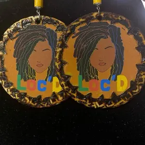 Loc'd In Afrocentric Jewelry Earrings - Traditional Designs & Cultural Pride Accessories for African Aesthetics Enthusiasts