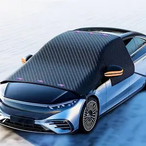 Car Magnetic Snow Shield, Thick Aluminum Coated Sunshade, Large Waterproof Oxford Fabric, Front Window Protection, Anti-Snow
