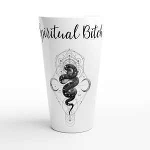 Snake and Moons Latte 17oz Ceramic Mug