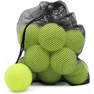 funyh Tennis Balls, 12 Pack Advanced Training Tennis Balls Practice Balls, Come with Mesh Bag for Easy Transport, Good for Beginner Training Ball