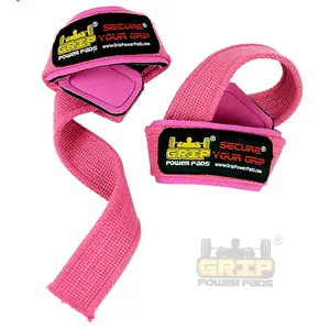 PINK WOMEN Classic Heavy Duty Neoprene Padded Weight Lifting Straps