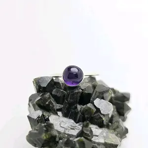 Jen's Jewels Amethyst and Sterling Silver Stacker Ring, Stackable Rings, Small Stone Ring