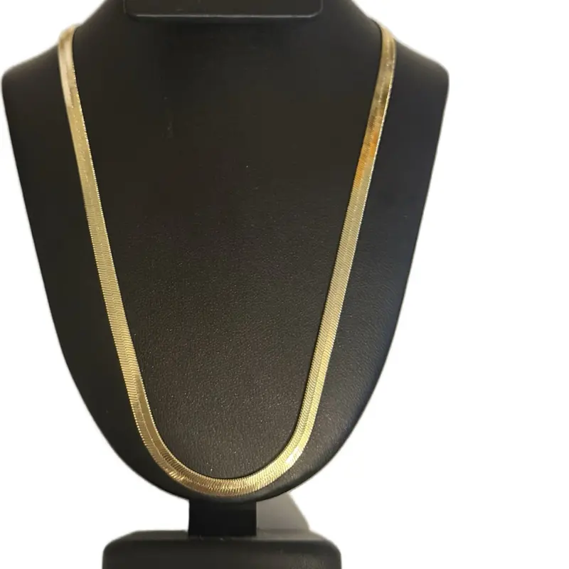 Herringbone Chain, 18k Laminated Design