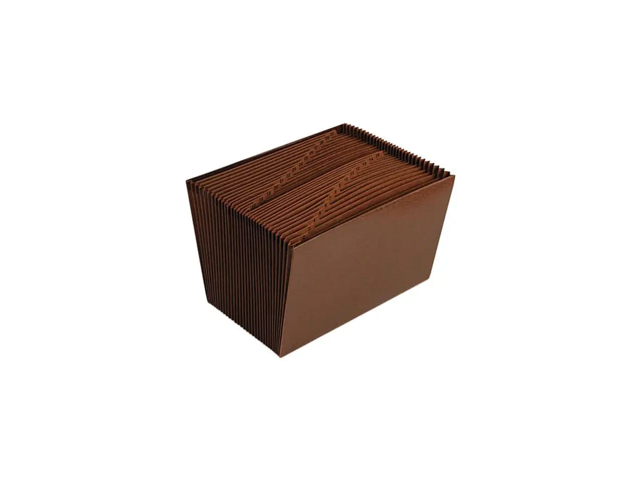 Smead 70469 1-31 Open Expanding File, 31 Pockets, Legal, Leather-Like Redrope