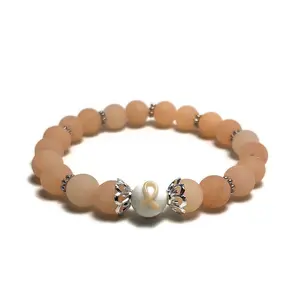 Limited Edition Uterine Cancer Awareness Womens Stretchy Bracelet