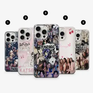 KATSEYE Phone Case: Y2K Pop Collage, Girl Group Fan Art