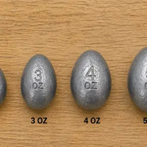 Egg Roll Sinkers - Durable and Reliable Fishing Gear for Enhanced Performance