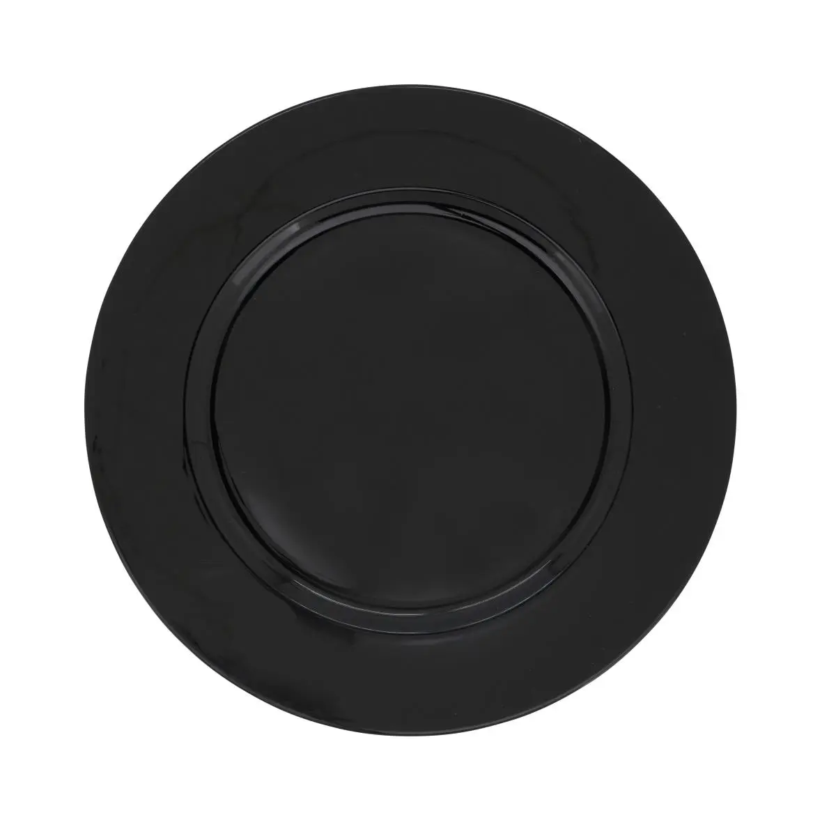 212 MAIN Classic Round Charger Plates, 13 in. Solid Plastic Tableware Set, 4-Piece Mix-and-Match Plates for Party Decor & Dining Setup