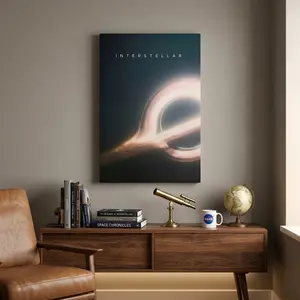 Interstellar minimalist poster space art, bedroom, office, wall decoration