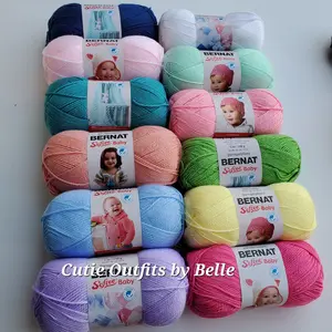 Bernat Softee Baby Yarn,  5oz/140g Acrylic Light Weight Yarn