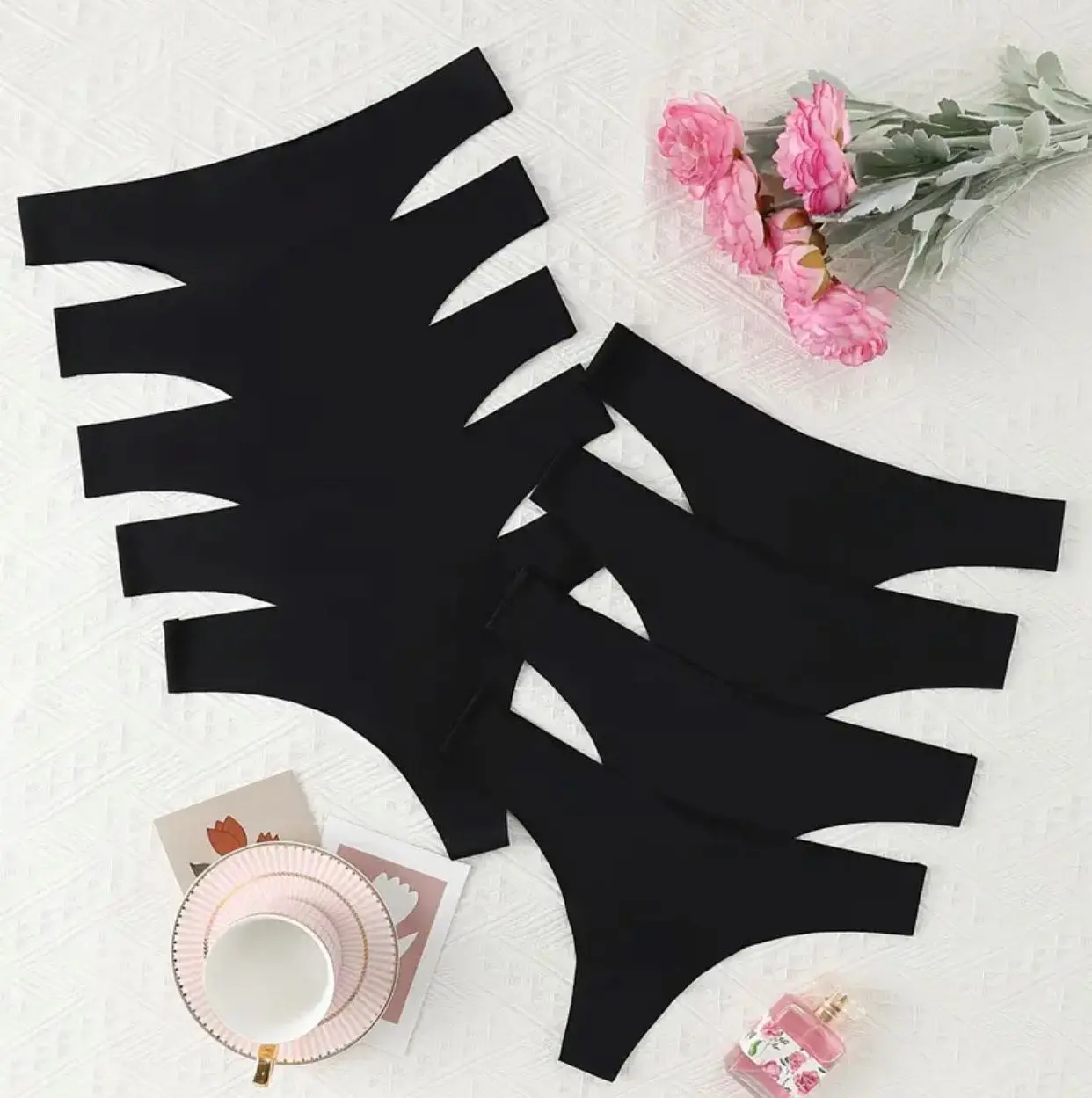 BLACK SOLID SEAMLESS THONG 1 for $5.95 Clothing Comfort BLACK SOLID SEAMLESS THONG 1 for $5.95 Clothing Comfort
