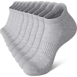 Men's Casual Ankle Socks 10 Pack Lightweight Cotton Soft Breathable Non Slip Low Cut Short Daily Socks for Men