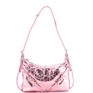 Pre-owned GIVENCHY Leather Shoulder Bags Voyou Shoulder Bag Metallic Mini by Rebag