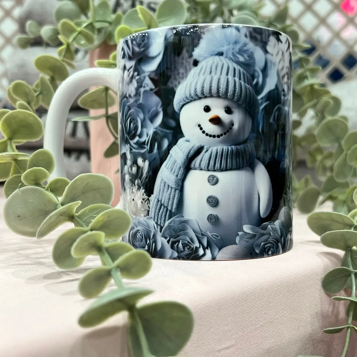 3D snowman mug 9oz - TikTok Shop