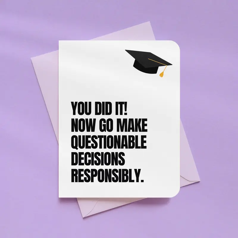 nerdy graduation card - TikTok Shop