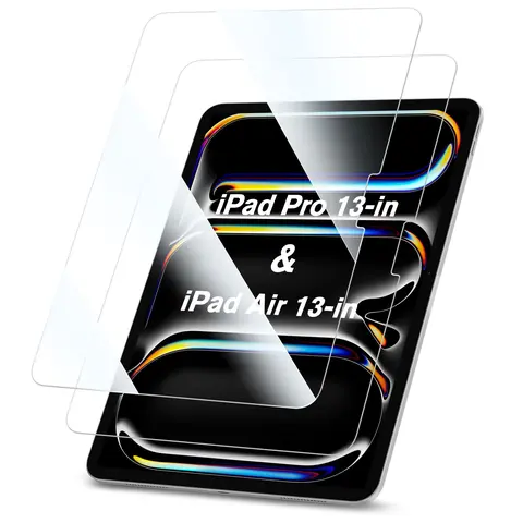 [2 Pack] Fintie Screen Protector for iPad Pro 13 (M5/M4 Chip) & iPad Air 13 (M4/M3/M2 Chip), 13" iPad Tempered Glass Screen Protector, Accessories, Tablet