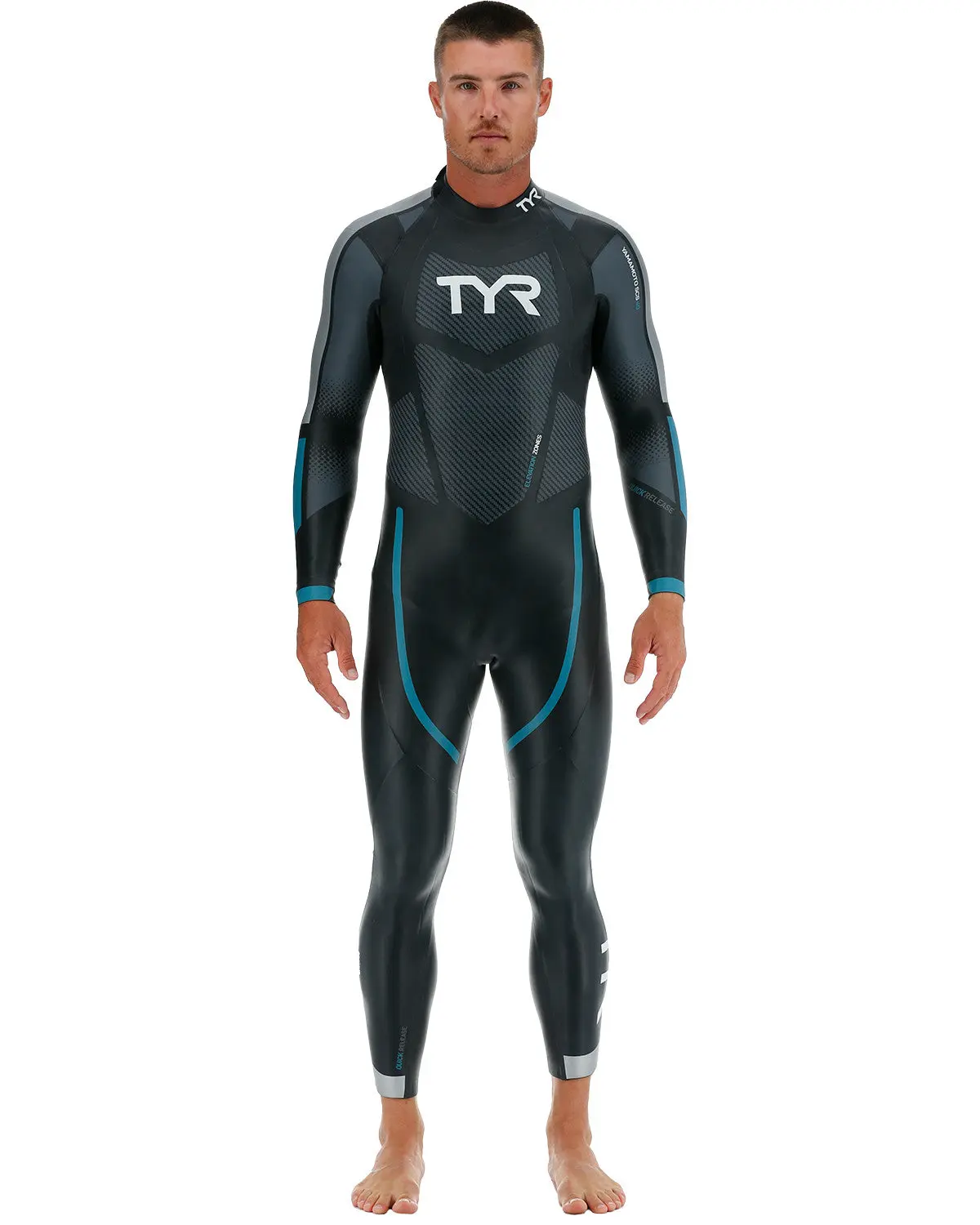TYR Men's Hurricane Cat 3 Wetsuit, Performance Wear with Snug Cut for Water Sports