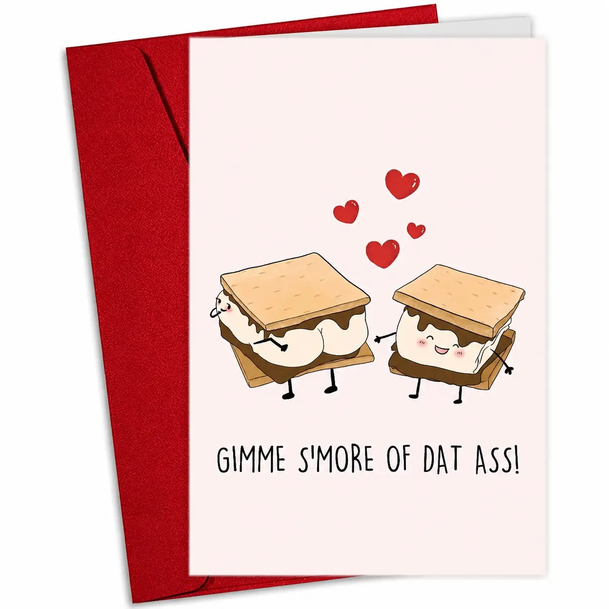 Happy Father’s Day Card, Gime S'more Of Dat Ass Card for Husband from Wife, Sarcastic Dad Card, Funny Father’s Day Humor Card, Child's Father