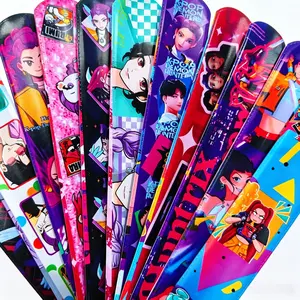 Demon Slayer Anime Accessories Wristband, Cartoon Print Snap Bracelet, Unisex Kids & Adults, Fun Fashion Jewelry Gift, Demon Hunter Anime