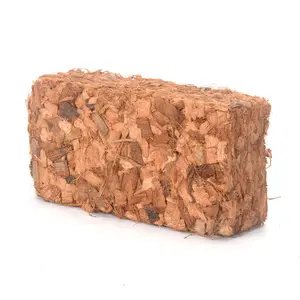 Organic Coconut Husk Bricks - 1.1 lbs 100% high expansion coconut substrate coconut husk mulch for garden flowers, herbs and planters